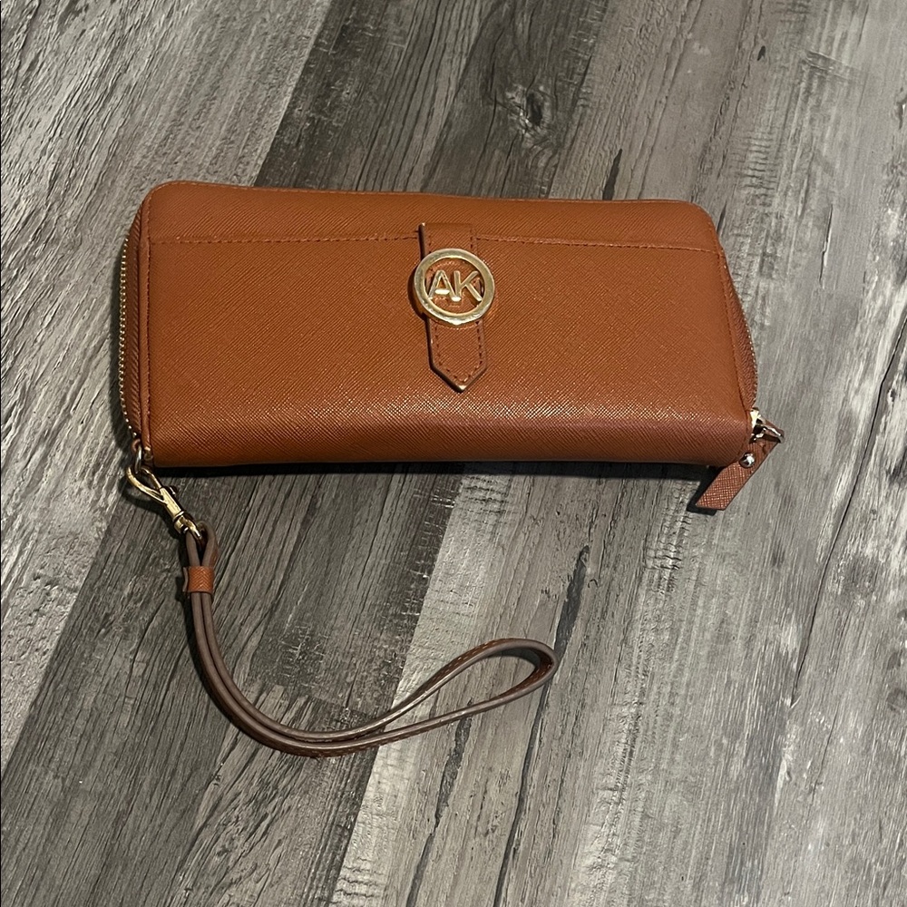 Stylish Brown Wristlet Wallet